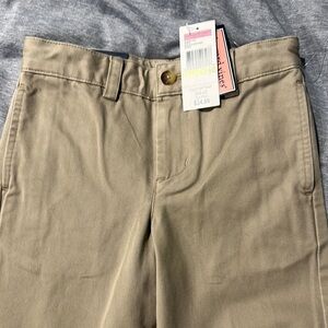 Tan Casual Cotton Blend Bottoms